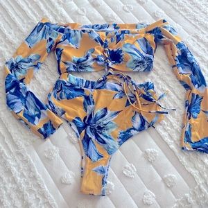 Hi wasted 2 piece bikini. Never worn.